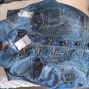 NEW never worn RUE jean vest
